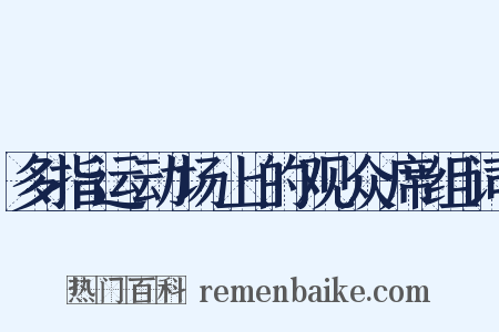 多指运动场上的观众席组词是什么意思的图片